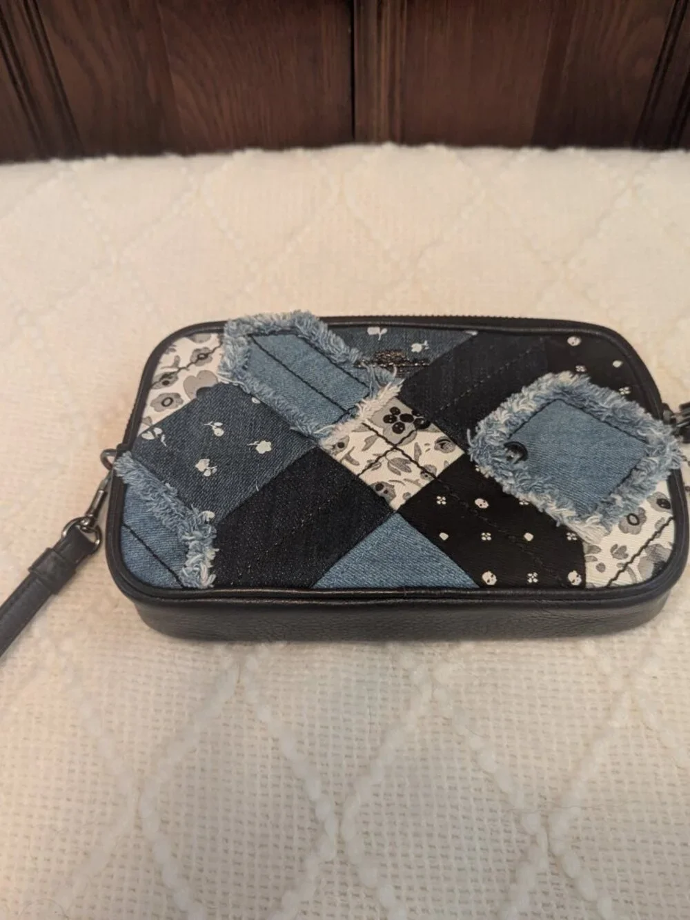 Coach patchwork textured